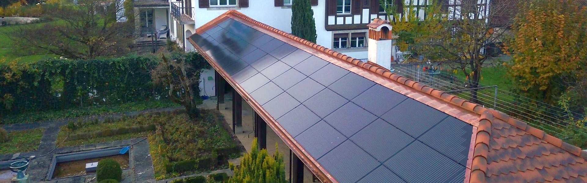 Photovoltaikanlage Indach Wildegg - massgefertigt